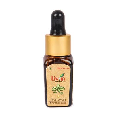 Liv In Nature Spice Extract Drops - Tulsi 5 ml - Herbal Dietary Supplement