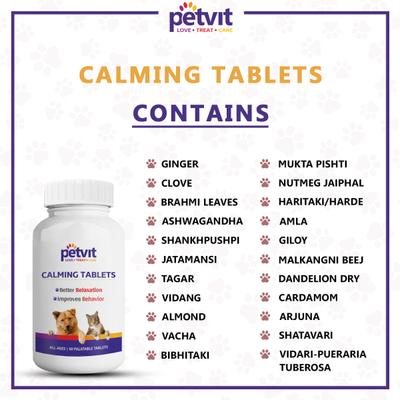Petvit Calming & Better Relaxation Chewable Tablets 60's - Petfood