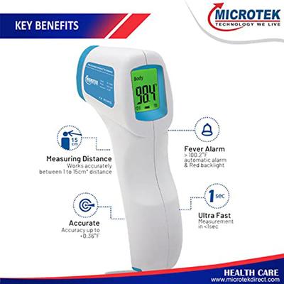 Microtek Non Contact Infrared Thermometer (IT - 1520) - Health Monitors And Equipment