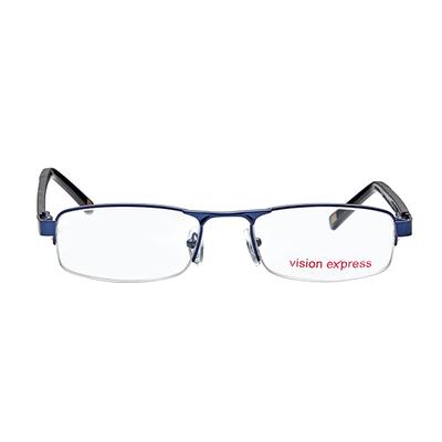 Vision Express 12003 Blue Rectangle Eyeglasses (Including Anti-Reflective Coating Lens) 1's - Wearables Eye Glasses