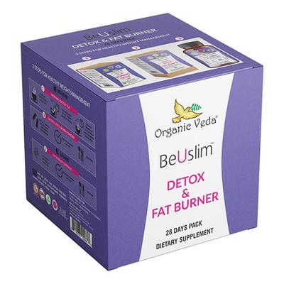 Organic Veda BeUslim Detox & Fat Burner 28 Day Pack 1's - Speciality Medicines