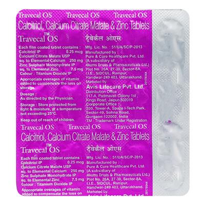 TRAVECAL OS Tablet 15's - Supplements-Cal