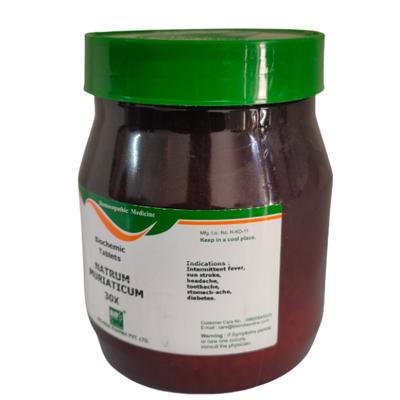 Bio-India's Biochemic Tablet - Natrum Muriaticum 30X 450 gm - Bio-Chemic