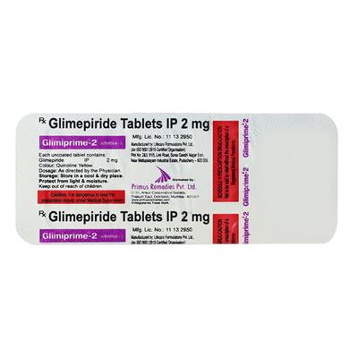 Glimiprime 2mg Tablet 10'S - Diabetes-Ant