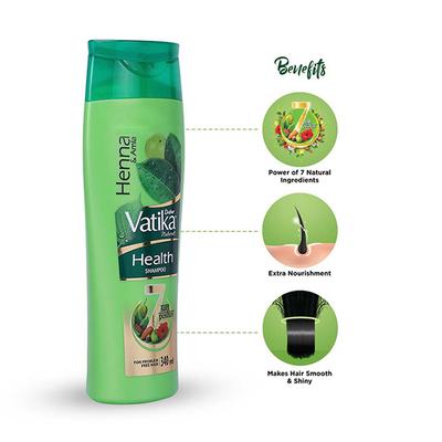 Dabur Vatika Health Shampoo - Henna & Amla 340 ml - Shampoos