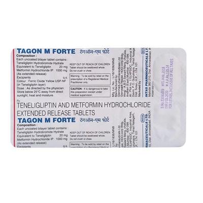 Tagon M Forte Tablet 10'S - Diabetes-Ant