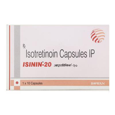 ISININ 20mg Capsule 10's - Acne-Acn
