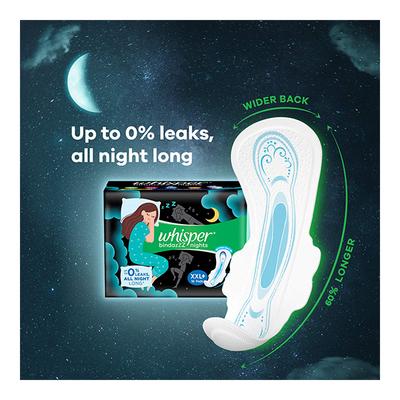 Whisper Ultra Nights Sanitary Pads (XXL+) 6's - Sanitary Napkins