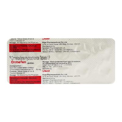Ormefen Tablet 10'S - Contraception-Ora
