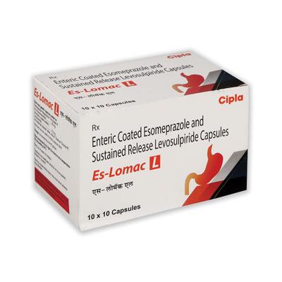 ES LOMAC L Capsule 10's - Ulcer/Reflux/Flatulence-Aaa