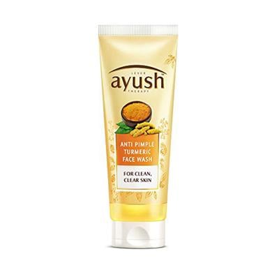 Lever Ayush Pimple Clear Face Wash - Turmeric 50 gm - Face Wash & Cleansers