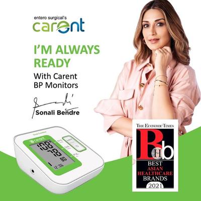 Carent 2 in 1 Fully Automatic Blood + Pulse Pressure Monitor Device (BP07) - White and Green 1's - Health Monitors And Equipment