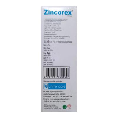 ZINCOREX Syrup 200ml - Supplements-Vam