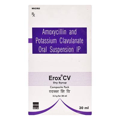 Erox CV 228.5mg Dry Syrup 30ml - Bacterial Infections-Pen