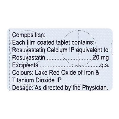 CREVAST 20 Tablet 15's - High Cholesterol-Dys