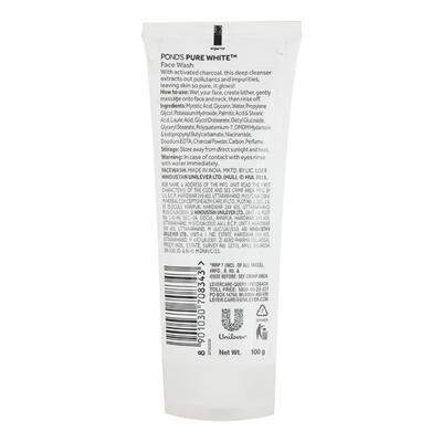 POND'S Pure White Anti Pollution Face Wash 100 gm - Face Wash & Cleansers
