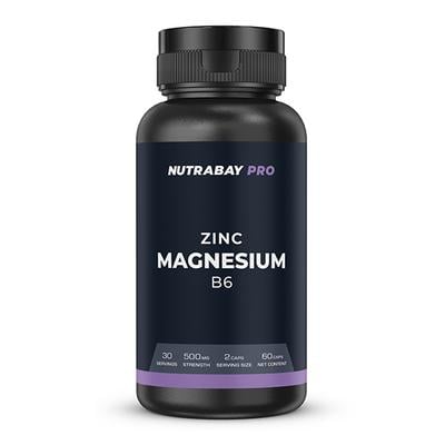 Nutrabay Pro Zinc Magnesium B6 500mg Capsule 60's - Calcium And Minerals