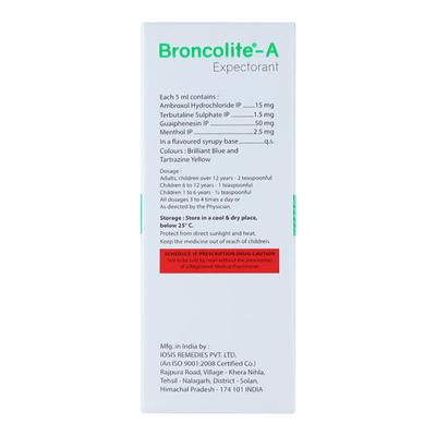 BRONCOLITE A Syrup 60ml - Cough And Cold-Cou