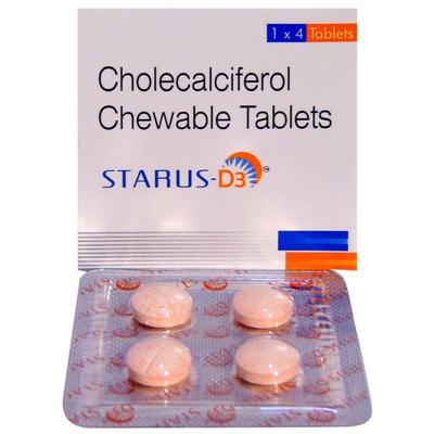 STARUS D3 Tablet 4's - Supplements-Vit