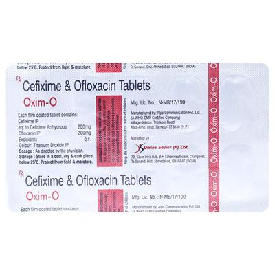 OXIM O Tablet 10's - Bacterial Infections-Cep