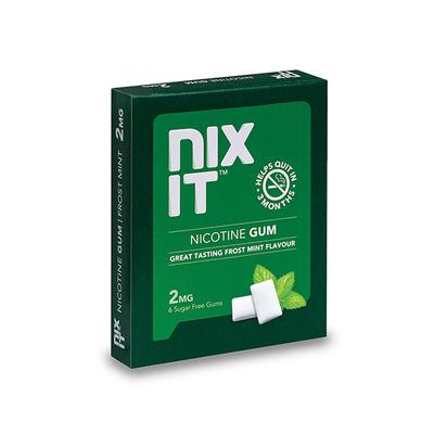 Nixit Nicotine 2 mg Sugar Free Gum - Frost Mint Flavour 56's - Nicotine Gums/Lozenges