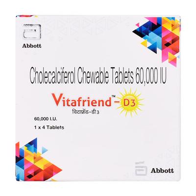 VITAFRIEND D3 Tablet 4's - Supplements-Vit