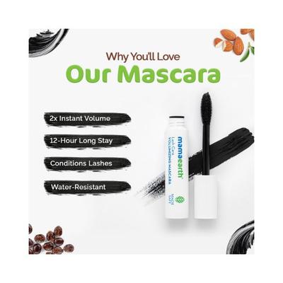 Mamaearth Lash Care Volumizing Mascara with Castor Oil & Almond Oil for 2X Instant Volume 13 gm - Mascaras