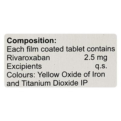 RIVATOP 2.5 Tablet 14's - Blood Clot-Ant