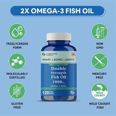 CF OmeFish-Max Omega 3 600 mg Softgel Capsule 120's - Omega Fish Oil Fatty Acids