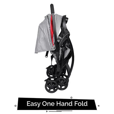 R for Rabbit Sugar Pop Baby Stroller - Red Grey - Baby Safety