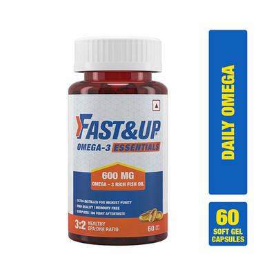Fast&Up Omega-3 Essentials Softgel 60's - Omega Fish Oil Fatty Acids