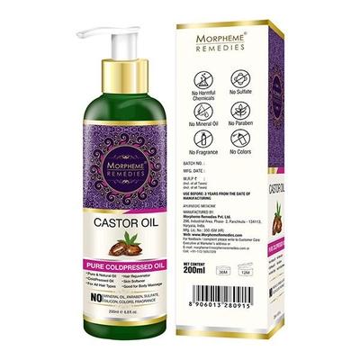 Morpheme Remedies Castor Oil (Pure Cold Pressed) 200 ml - Hair Oils