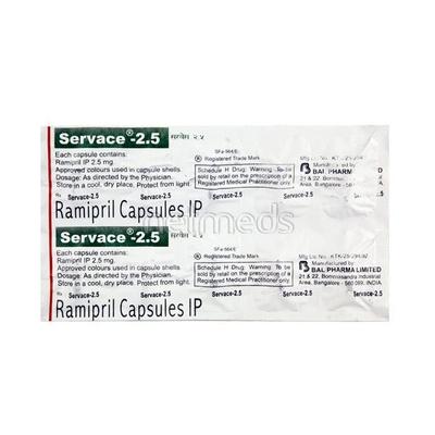 Servace 2.5mg Capsule 10'S - Hypertension-ACE