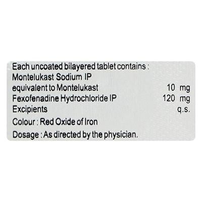 ERGOMONT F Tablet 10's - Allergies-Ant