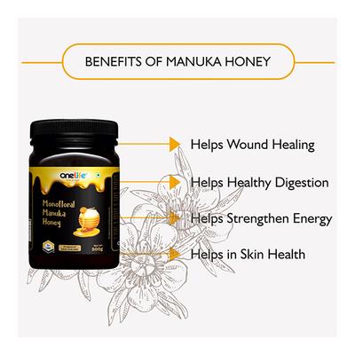 Onelife Monofloral Manuka Honey 500 gm - Honey
