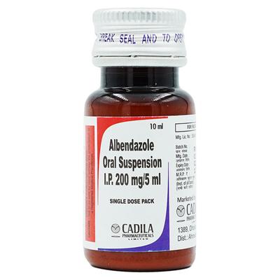 ALBENDAZOLE (CADILA) Suspension 10ml - Parasitic Worms-Ant