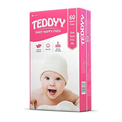 Teddyy Baby Nappy Pads 60's - Diapers & Wipes