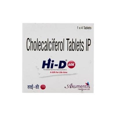 HI D 60K Tablet 4'S - Supplements-Vit