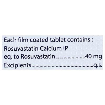 ROSUTOP 40mg Tablet 10's - High Cholesterol-Dys