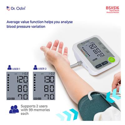 Dr. Odin Digital Blood Pressure Monitor - White (BSX516) - Blood Pressure Monitor Device