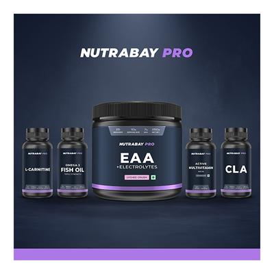 Nutrabay Pro EAA + Electrolytes - Lemon Lime 250 gm - Amino Acids