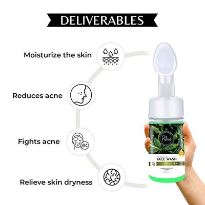 Palmist Skin Care Foaming Face Wash - Detox Tea 110 ml - Face Wash & Cleansers