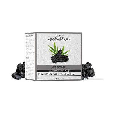 Sage Apothecary Charcoal Soap 100 gm - Shower Gels & Body Wash