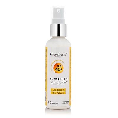 Greenberry Organics SPF 40+ Sunscreen Spray Lotion 100 ml - Face Sunscreen