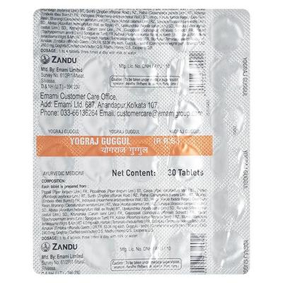 Zandu Yograj Guggul Tablet 30's - Speciality Medicines