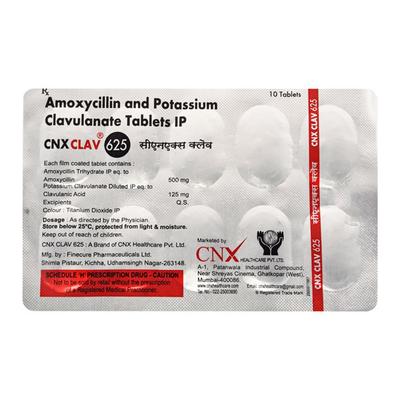 Cnx Clav 625 Tablet 10's - Bacterial Infections-Pen