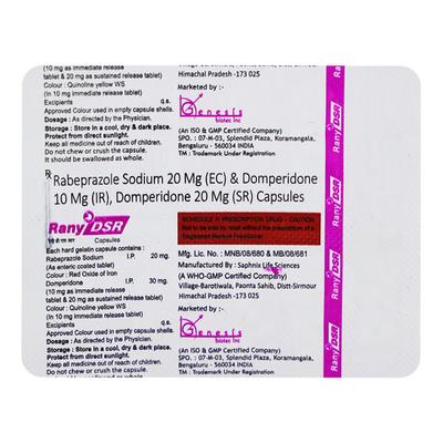 RANY DSR Capsule 10's - Ulcer/Reflux/Flatulence-Aaa