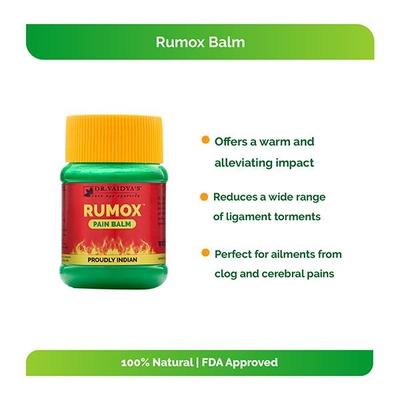 Dr.Vaidya's Rumox Pain Balm 50 gm - Pain Relief (Ayush)
