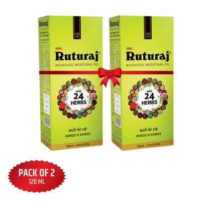 RutuRaj Ayurvedic Hair Oil (Pack of 2 x 120ml) 1's - Personal Care (Ayush)