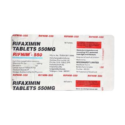 Rifnim 550mg Tablet 10'S - Bacterial Infections-OAB